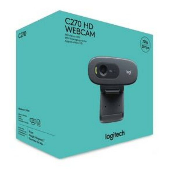 Logitech C270 Widescreen Webcam | Widescreen HD 720p Video Calls - Picture 2 of 7